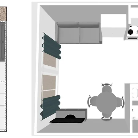 Apartment 19m², Balcon, Acces Pistes -